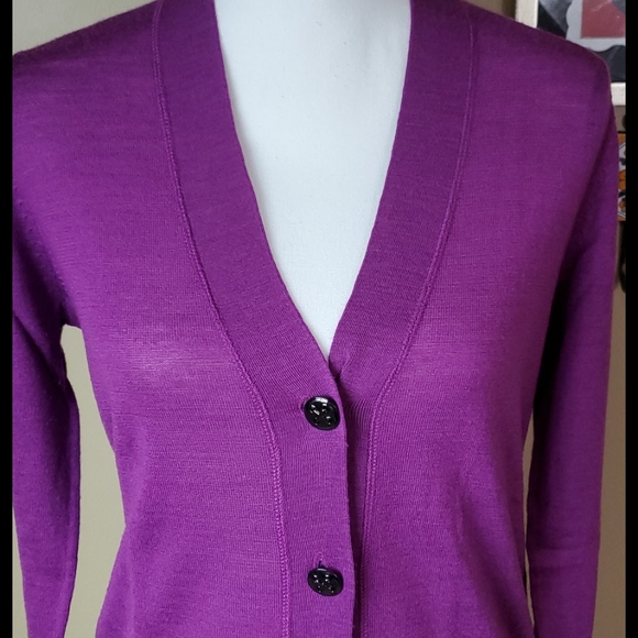 Calvin Klein purple cardigan - Picture 2 of 8